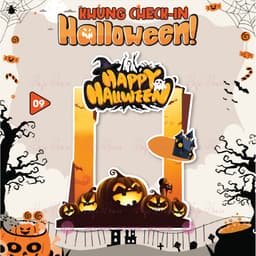 KHUNG CHECKIN CẦM TAY HALLOWEEN - HAFU HOUSE [01-30] Xưởng SX Hafu House 9