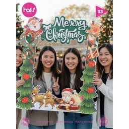 KHUNG CHECKIN CẦM TAY GIÁNG SINH, NOEL - HAFU HOUSE [01-30] Xưởng SX Hafu House 1