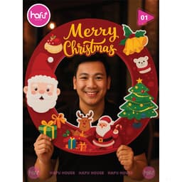 KHUNG CHECKIN CẦM TAY GIÁNG SINH, NOEL - HAFU HOUSE [01-30] Xưởng SX Hafu House 2