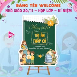 BẢNG CHỮ NHẬT WELCOME NGÀY NHÀ GIÁO VIỆT NAM DÀY 5mm HAFU HOUSE [01-30] Xưởng SX Hafu House 4