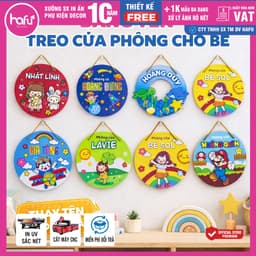 [Ghi Chú Trong Đơn] Bảng Formex Treo Cửa Phòng Bé Yêu - Bảng Decor Phòng Thay Tên Theo Yêu Cầu |Hafu House, Hafu Decor X 2