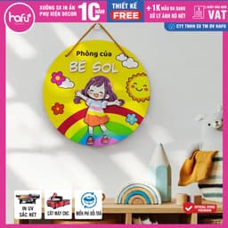 [Ghi Chú Trong Đơn] Bảng Formex Treo Cửa Phòng Bé Yêu - Bảng Decor Phòng Thay Tên Theo Yêu Cầu |Hafu House, Hafu Decor X 5