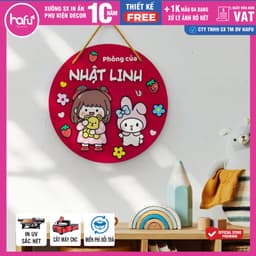 [Ghi Chú Trong Đơn] Bảng Formex Treo Cửa Phòng Bé Yêu - Bảng Decor Phòng Thay Tên Theo Yêu Cầu |Hafu House, Hafu Decor X 8