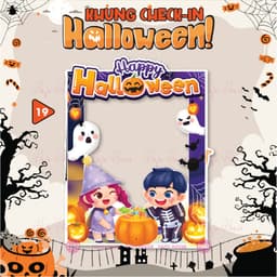 KHUNG CHECKIN SIZE VỪA CÓ CHÂN ĐỨNG HALLOWEEN - HAFU HOUSE [01-30] Xưởng SX Hafu House 4