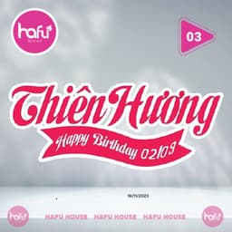 BẢNG IN TÊN SINH NHẬT THEO YÊU CẦU -DÀY 5mm HAFU HOUSE [01-30] Xưởng SX Hafu House 4