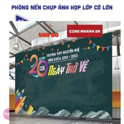 🎓 PHÔNG NỀN HỌP LỚP – BACKDROP KỶ NIỆM NGÀY TRỞ VỀ Xưởng SX Hafu House 7