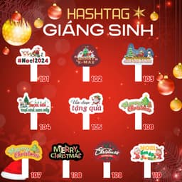 [HASHTAG] Bảng chụp hình cầm tay Dày 5mm GIÁNG SINH, NOEL, MERRY CHRISTMAS HAFU HOUSE [101-150] Xưởng SX Hafu House 2