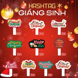 [HASHTAG] Bảng chụp hình cầm tay Dày 5mm GIÁNG SINH, NOEL, MERRY CHRISTMAS HAFU HOUSE [101-150] Xưởng SX Hafu House 4