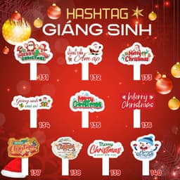 [HASHTAG] Bảng chụp hình cầm tay Dày 5mm GIÁNG SINH, NOEL, MERRY CHRISTMAS HAFU HOUSE [101-150] Xưởng SX Hafu House 5