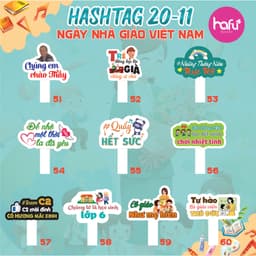 [HASHTAG] Bảng chụp hình cầm tay dày 5mm Ngày 20/11 Nhà giáo Việt Nam, Họp Lớp  HAFU HOUSE [51-100] Xưởng SX Hafu House 2