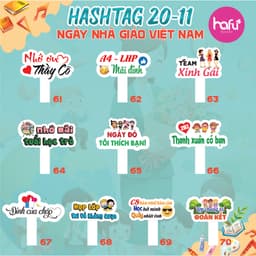[HASHTAG] Bảng chụp hình cầm tay dày 5mm Ngày 20/11 Nhà giáo Việt Nam, Họp Lớp  HAFU HOUSE [51-100] Xưởng SX Hafu House 3