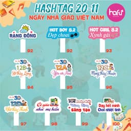 [HASHTAG] Bảng chụp hình cầm tay dày 5mm Ngày 20/11 Nhà giáo Việt Nam, Họp Lớp  HAFU HOUSE [51-100] Xưởng SX Hafu House 6