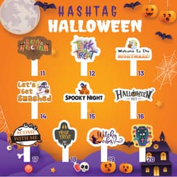[HASHTAG] Bảng chụp hình cầm tay dày 5mm NGÀY HALLOWEEN HAFU HOUSE [1-50] Xưởng SX Hafu House 3