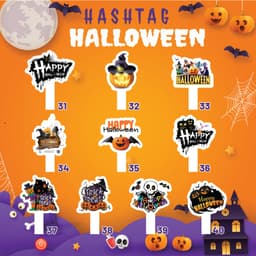 [HASHTAG] Bảng chụp hình cầm tay dày 5mm NGÀY HALLOWEEN HAFU HOUSE [1-50] Xưởng SX Hafu House 5