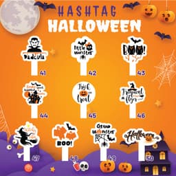 [HASHTAG] Bảng chụp hình cầm tay dày 5mm NGÀY HALLOWEEN HAFU HOUSE [1-50] Xưởng SX Hafu House 6