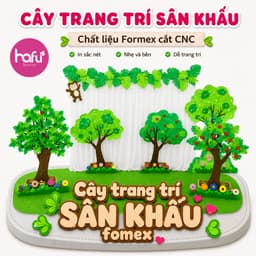 Cây Trang Trí Sân Khấu Formex Cắt CNC – Mô Hình Cây Xanh Trang Trí Mầm Non, Sự Kiện, Backdrop Chụp Hình Xưởng SX Hafu Ho 3