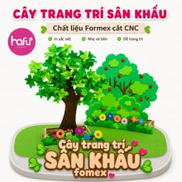 Cây Trang Trí Sân Khấu Formex Cắt CNC – Mô Hình Cây Xanh Trang Trí Mầm Non, Sự Kiện, Backdrop Chụp Hình Xưởng SX Hafu Ho 4