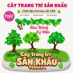 Cây Trang Trí Sân Khấu Formex Cắt CNC – Mô Hình Cây Xanh Trang Trí Mầm Non, Sự Kiện, Backdrop Chụp Hình Xưởng SX Hafu Ho 5