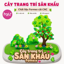 Cây Trang Trí Sân Khấu Formex Cắt CNC – Mô Hình Cây Xanh Trang Trí Mầm Non, Sự Kiện, Backdrop Chụp Hình Xưởng SX Hafu Ho 6