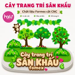 Cây Trang Trí Sân Khấu Formex Cắt CNC – Mô Hình Cây Xanh Trang Trí Mầm Non, Sự Kiện, Backdrop Chụp Hình Xưởng SX Hafu Ho 7