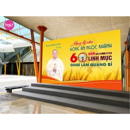 [HỎA TỐC HCM] IN BACKDROP PHÔNG NỀN LỄ TẠ ƠN LINH MỤC_THIÊN CHÚA_CÔNG GIÁO_ THIẾT KẾ THEO YÊU CẦU_HAFU HOUSE Xưởng SX Ha 3