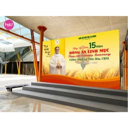 [HỎA TỐC HCM] IN BACKDROP PHÔNG NỀN LỄ TẠ ƠN LINH MỤC_THIÊN CHÚA_CÔNG GIÁO_ THIẾT KẾ THEO YÊU CẦU_HAFU HOUSE Xưởng SX Ha 4