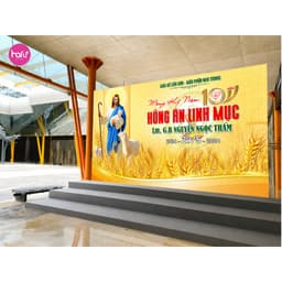 [HỎA TỐC HCM] IN BACKDROP PHÔNG NỀN LỄ TẠ ƠN LINH MỤC_THIÊN CHÚA_CÔNG GIÁO_ THIẾT KẾ THEO YÊU CẦU_HAFU HOUSE Xưởng SX Ha 5