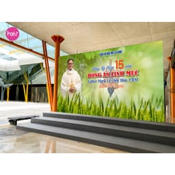 [HỎA TỐC HCM] IN BACKDROP PHÔNG NỀN LỄ TẠ ƠN LINH MỤC_THIÊN CHÚA_CÔNG GIÁO_ THIẾT KẾ THEO YÊU CẦU_HAFU HOUSE Xưởng SX Ha 8