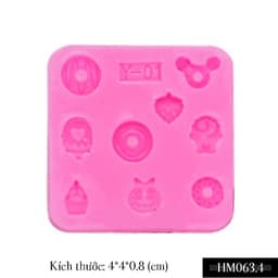 Khuôn silicon món tráng miệng mini trang trí bánh ngọt, nến thơm, nail - HM063 3