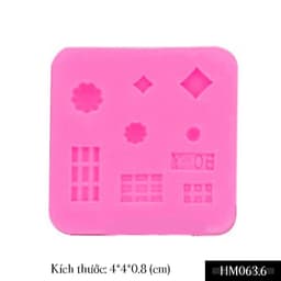 Khuôn silicon món tráng miệng mini trang trí bánh ngọt, nến thơm, nail - HM063 5