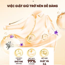 Nước Giặt TopGia 3in1 Hương Huyền Diệu Dịu Nhẹ Làm Sạch Vết Bẩn, Lưu Hương 72h, Túi 2L 5