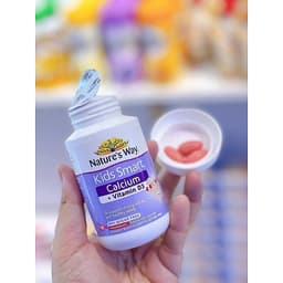 (Bibokids2) Canxi + D3 cho bé Nature's Way Kids Smart Bursts Calcium + Vitamin D3 hộp 50 viên. 4