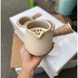 Ấm trà đất nung pha trà sữa Vân Nam hottrend 2023 dung tích 500ml 4