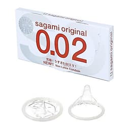 Bao cao su Sagami 002 siêu mỏng bcs non latex hộp 2c OiO VN 3