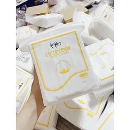 bông tẩy trang 222 miếng cotton pads hàng nội địa cao cấp, bông tẩy trang 3 lớp 7
