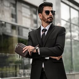 Túi xách nam LECOS LT17 da bò thật cao cấp đeo chéo đeo vai thời trang công sở thanh lịch 3