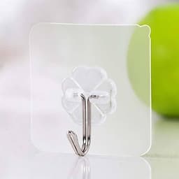 Móc Treo Đồ Dán Tường Siêu Bám Dính Bền Bỉ Kiểu Dáng Trong Suốt Tiện Dụng 6x6cm - TH829 2