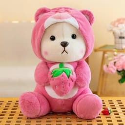 Gấu Bông Lena ôm dâu mẫu mới 2026 kích thước 40cm 50cm 60cm 2