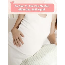 Gối bà bầu cánh tiên kèm gối phụ kê đỡ bụng, tựa lưng cho mẹ bầu gối bầu cánh tiên sợi catton bông 3D chống lụt xún 3