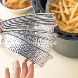 Khay giấy bạc lót nồi chiên không dầu, khuôn giấy bạc, giấy bạc nướng size 22 6