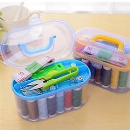 Bộ kim chỉ may vá đa năng 45 món kèm hộp đựng trong suốt -VH12838 5