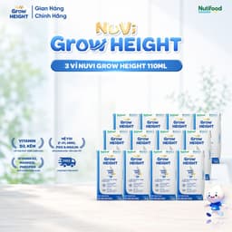 Sữa Nước Nuvi Grow Height (12 Hộp 110m Ít Ngọt ) - Hỗ Trợ Phát Triển Chiều Cao 1