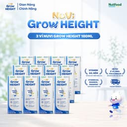 Nuvi Grow Height Sữa Nước 12 Hộp 180ml 2 Hương Vị- Hỗ Trợ Phát Triển Chiều Cao Toàn Diện 2