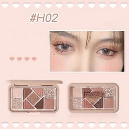 [HOLDLIVE] Bảng Phấn Trang Điểm Mắt Holdlive Happie 9 Ô Bền Màu , Lấp Lánh - Chính Hãng 4