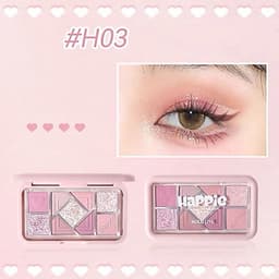 [HOLDLIVE] Bảng Phấn Trang Điểm Mắt Holdlive Happie 9 Ô Bền Màu , Lấp Lánh - Chính Hãng 5