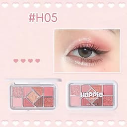[HOLDLIVE] Bảng Phấn Trang Điểm Mắt Holdlive Happie 9 Ô Bền Màu , Lấp Lánh - Chính Hãng 7