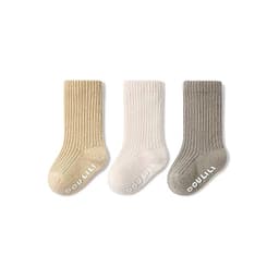 Set 10 Đôi Tất Cổ Bo Cao Cho Bé Trai Bé Gái Chất Gân Tăm Thấm Hút Mồ Hôi Co Giãn Tốt SS25 { T209 } 9