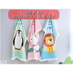 Chăn Lông Cừu Chăn Lông Tuyết 1m4 x 1m Siêu Nhẹ  Ấm Chăn Thu Đông Cho Bé Chăn Văn Phòng Shop Rô Ron 5
