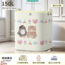 TÚI VẢI ĐỰNG ĐỒ SIÊU TO 150L – MẪU MÈO DỄ THƯƠNG 3