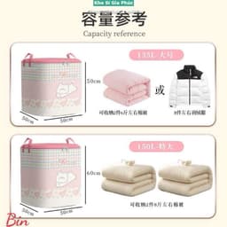 TÚI VẢI ĐỰNG ĐỒ SIÊU TO 150L – MẪU MÈO DỄ THƯƠNG 9